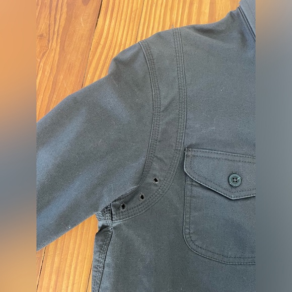 Eddie Bauer, Men's Capacitor Flex Canvas Work Shirt, Charcoal, Small - Picture 5 of 10